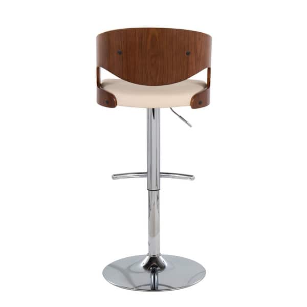 Carson Carrington Visby Adjustable Bar Stool with Rounded T Footrest (Set of 3)