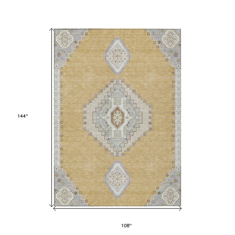 HomeRoots Oriental Traditional Rectangle Outdoor Rug