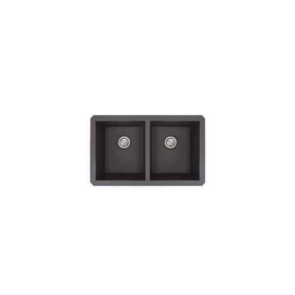 Shop Transolid Radius Granite 31 In Undermount Kitchen Sink 18 5 X 31 X 9 5 On Sale Overstock 31319697