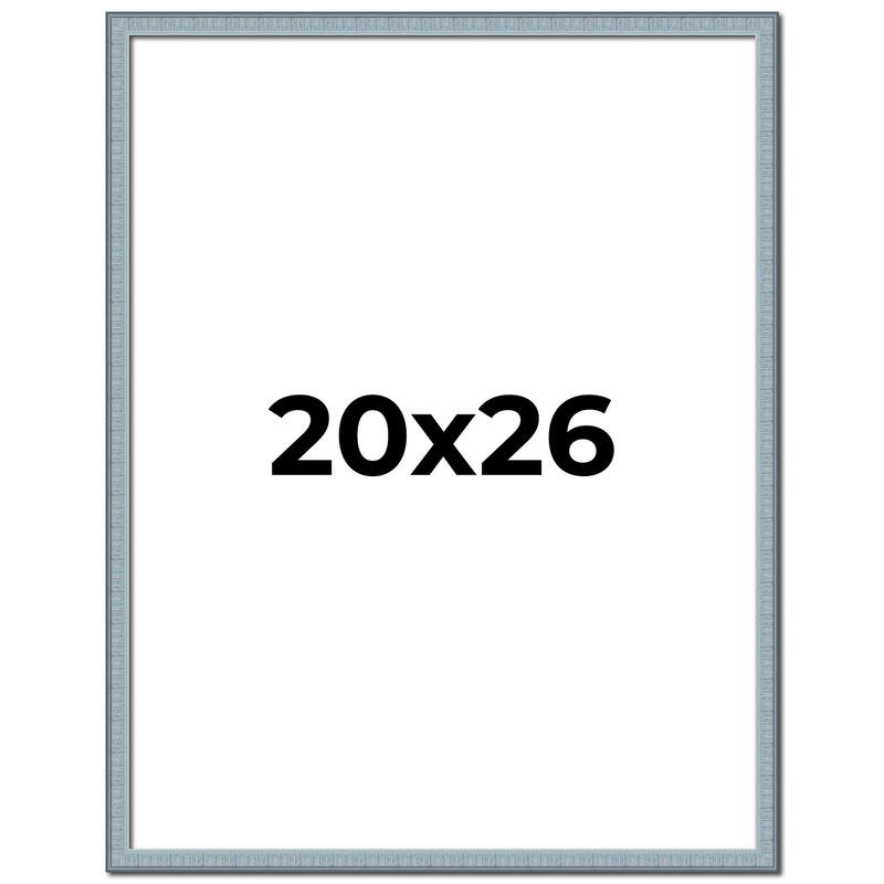 20x26 Frame Rustic Sky Blue Solid Wood Picture Frame | 0.75 Inch