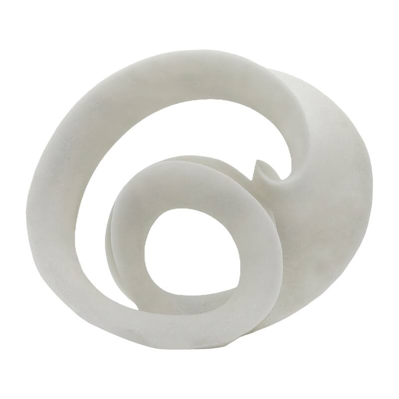 Sagebrook Home's 20-inch Quixotic Statuary - White Resin Decorative Object That Inspires and Transforms Home Decor
