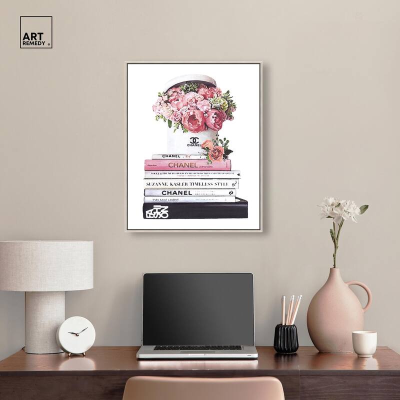 Doll Memories - Roses upon Books Canvas by Art Remedy