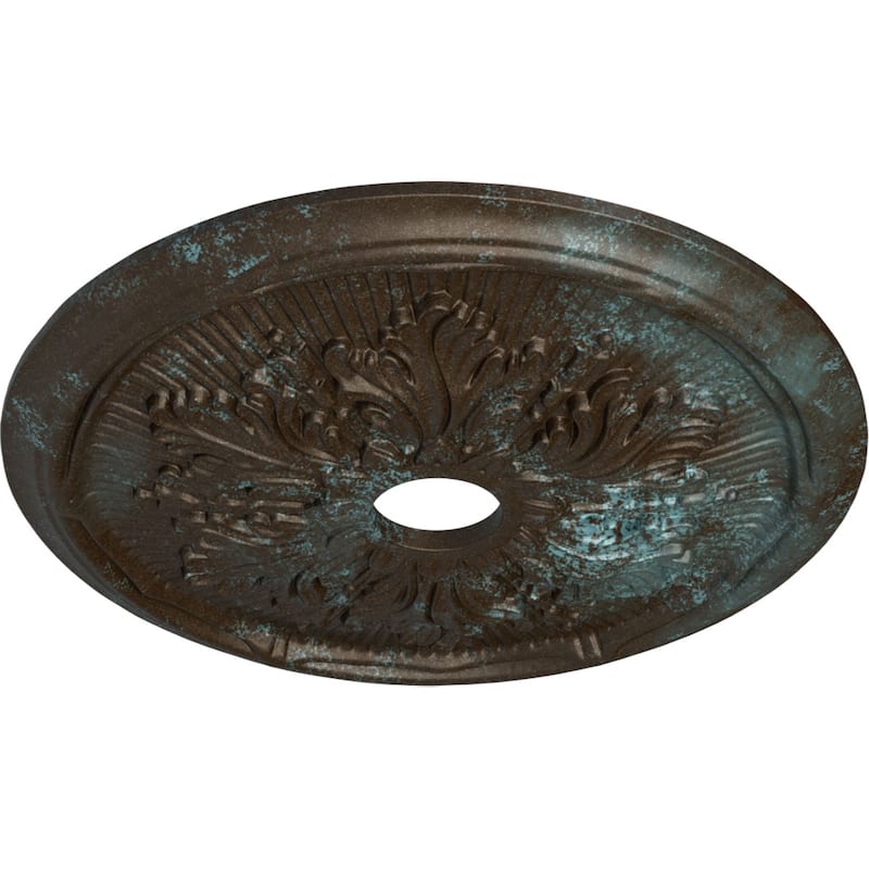 23 3/4"OD x 3 5/8"ID x 1 7/8"P Luton Leaf Ceiling Medallion