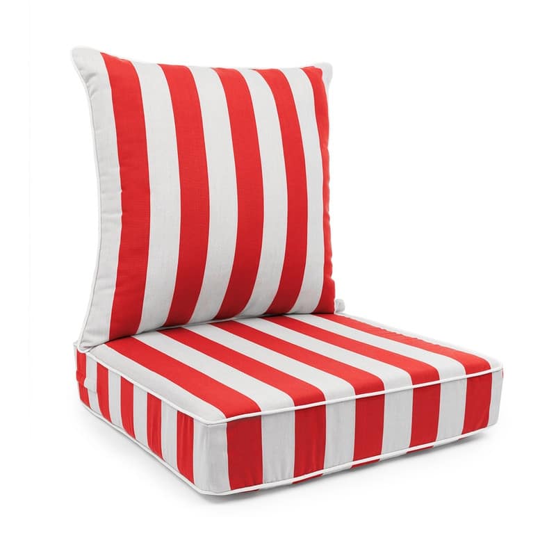 Sherry Kline Indoor/Outdoor Cabana Stripe Deep Seat Cushion (Seat & Back)