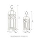 preview thumbnail 9 of 52, Glitzhome Set of 2 Wooden Church Style Decorative Lanterns Candle Holders for Wedding Mantle Entryway
