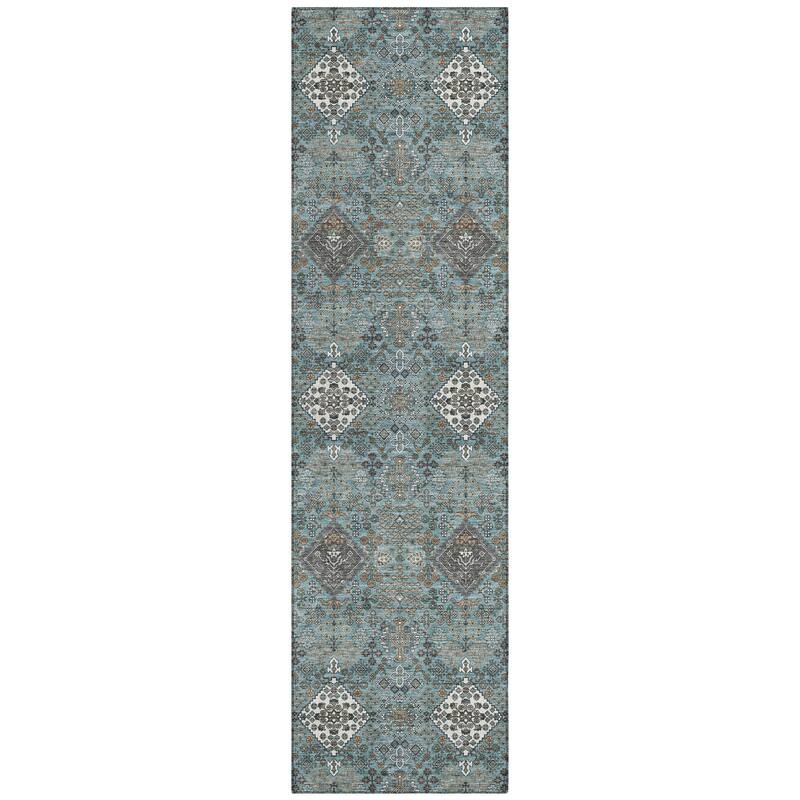 Machine Washable Indoor/ Outdoor Global Flory Chantille Rug