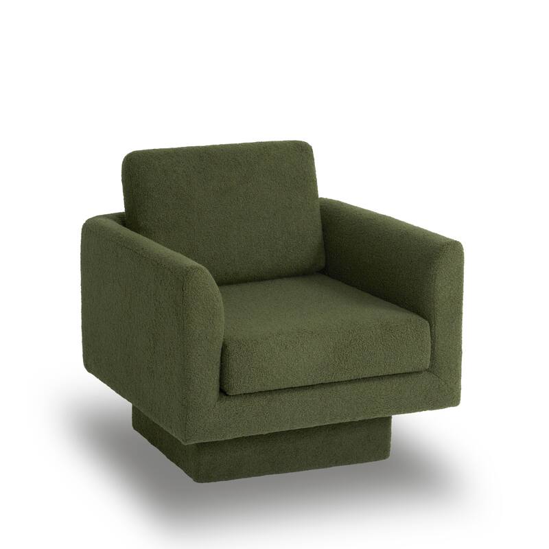 Luxurious Teddy Velvet Swivel Chair for Ultimate Comfort and Style