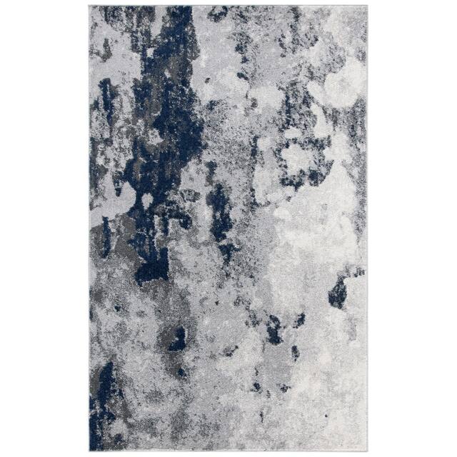 SAFAVIEH Adirondack Cordelia Abstract Glam Rug - 2'6" x 4' - Navy/Grey
