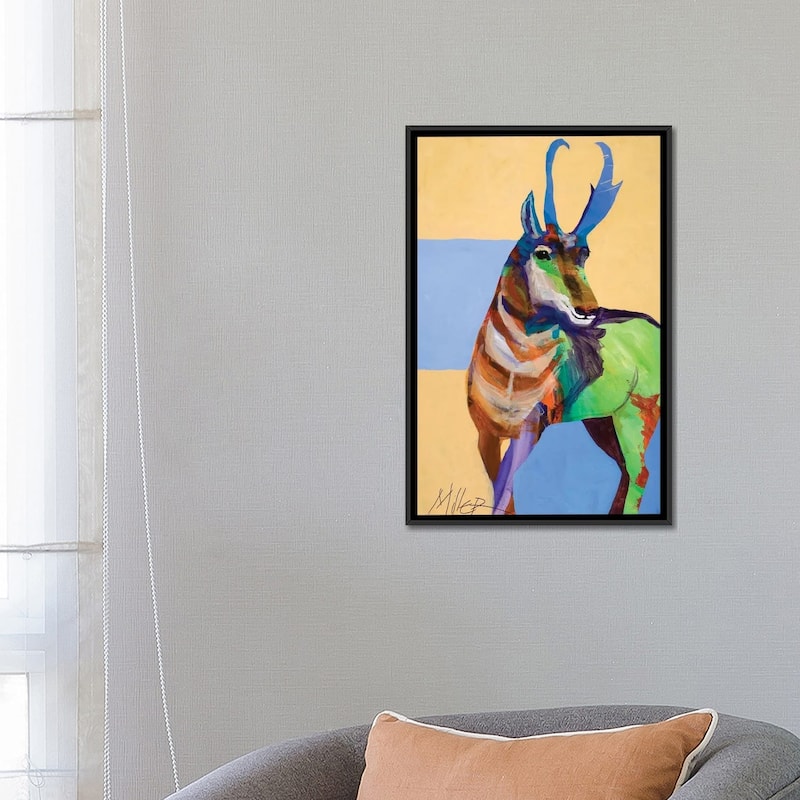 iCanvas "Lone Pronghorn" by Tracy Miller Framed