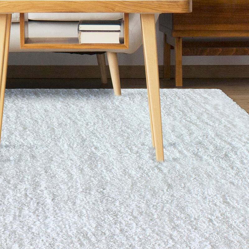 Superior Hand-tufted Plush Solid Shag Indoor Area Rug