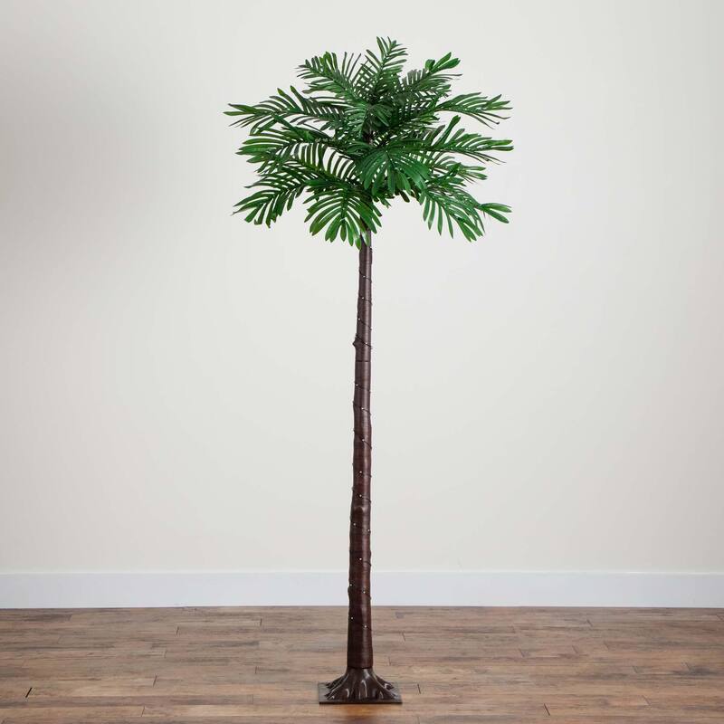Pre-Lit Palm Artificial Tree - 6' - Warm White LED Lights