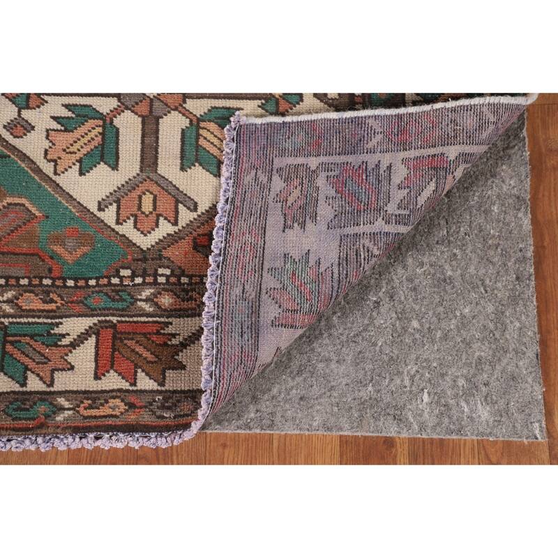 Distressed Bakhtiari Persian Vintage Area Rug Hand-Knotted Wool Carpet - 7'1"x 10'3"