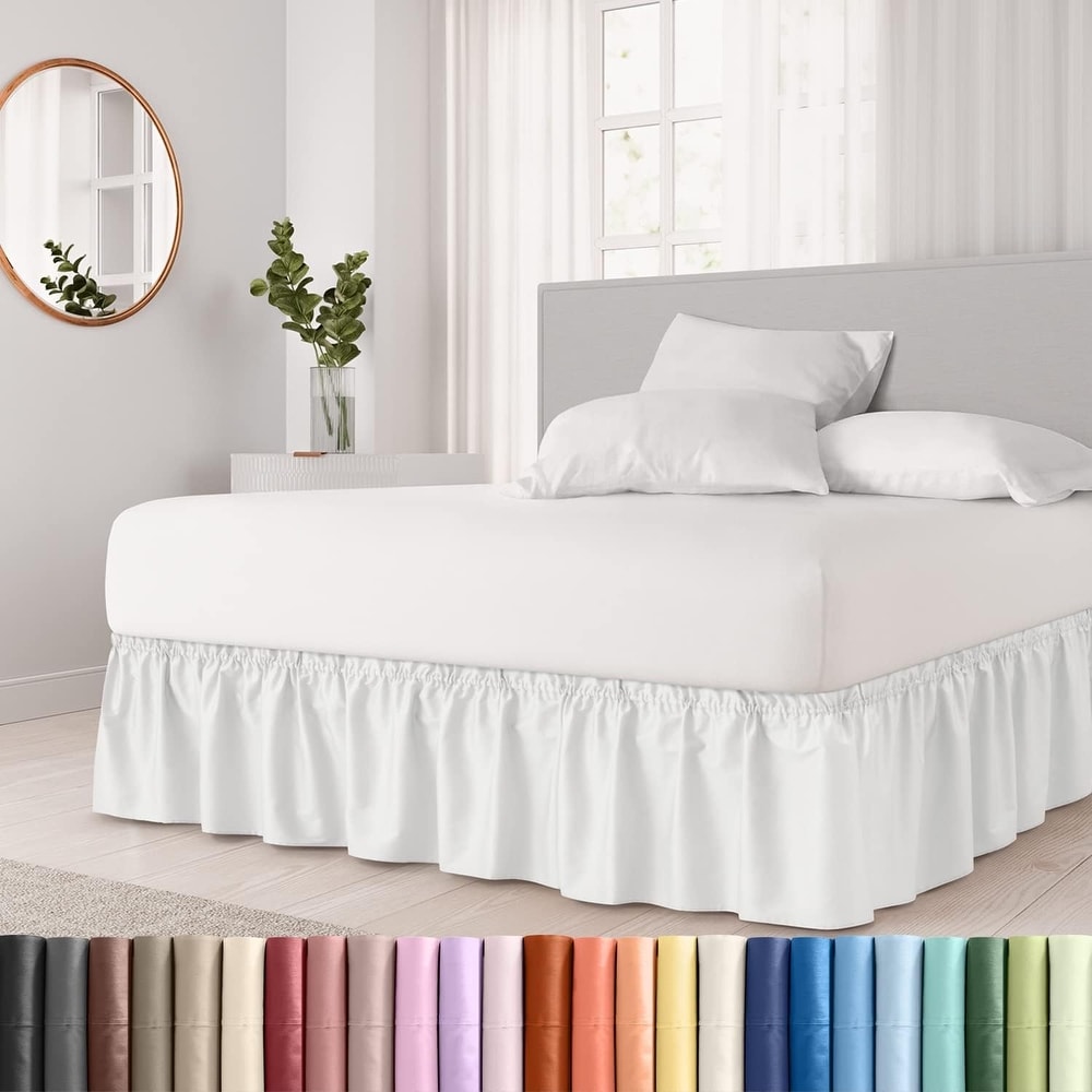 White bed skirt cheap