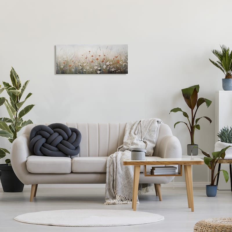 Stupell Neutral Poppy Blooms Canvas Wall Art Design By Ramona Murdock