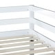 preview thumbnail 5 of 8, Artsy Solid Wooden Twin over Twin Loft Bed with Ladder, Upper and Bottom Bed Platforms crafted with Strengthened Slats, White