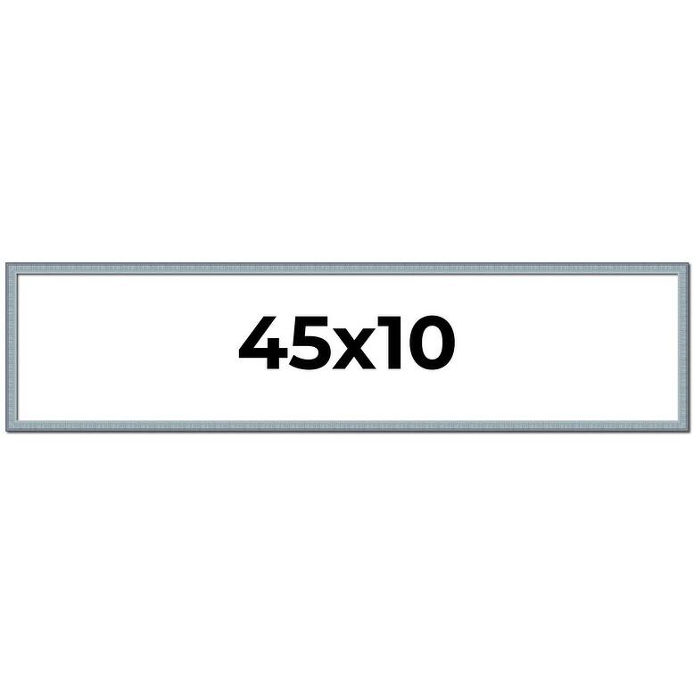 45x10 Frame Rustic Sky Blue Solid Wood Picture Frame | 0.75 Inch