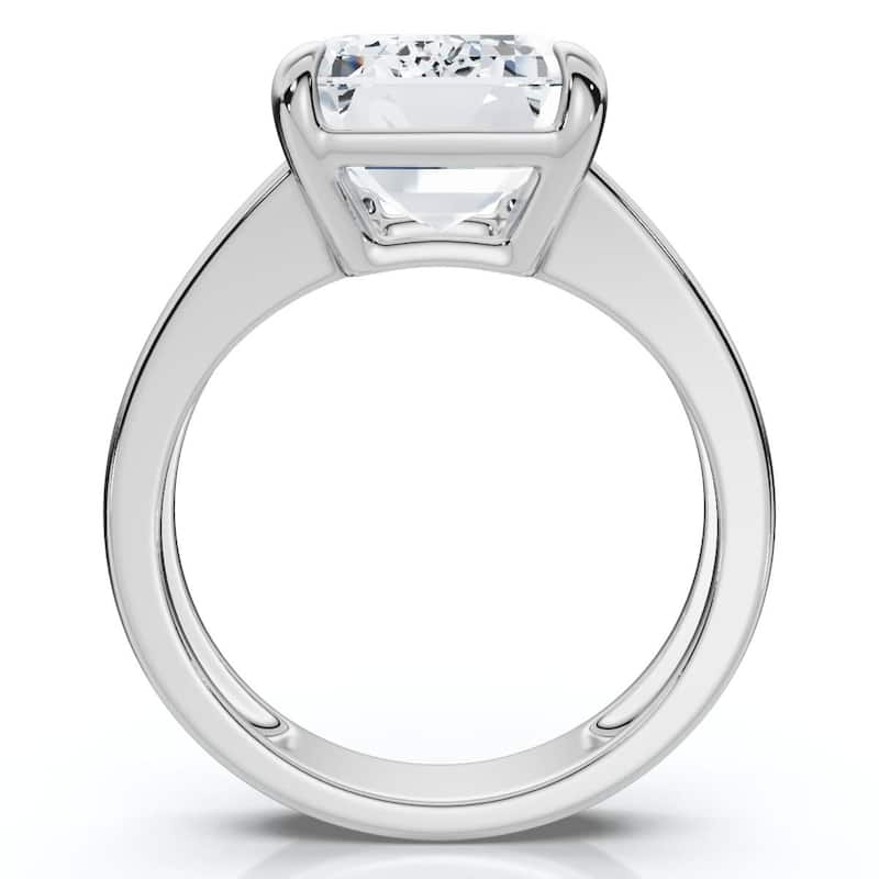 Bliss Diamond Certified 6Ct Emerald Cut Stephanie Diamond Engagement Ring Gold Lab Grown