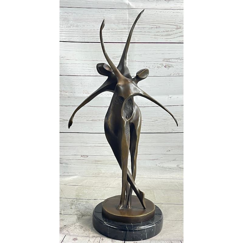 Signed Original Abstract Shall We Dance Bronze Sculpture By Milo Hot Cast