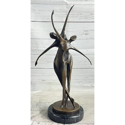 Signed Original Abstract Shall We Dance Bronze Sculpture By Milo Hot Cast
