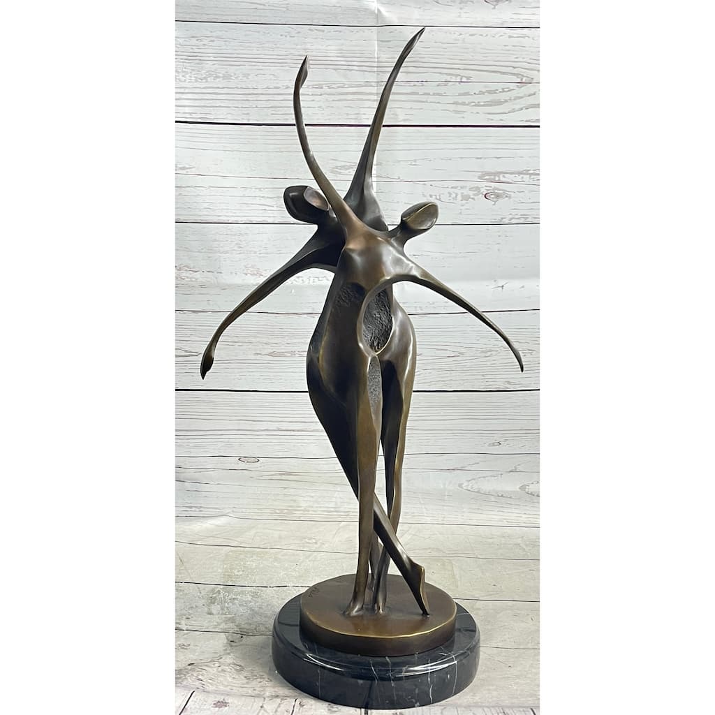 Signed Original Abstract Shall We Dance Bronze Sculpture By Milo Hot Cast