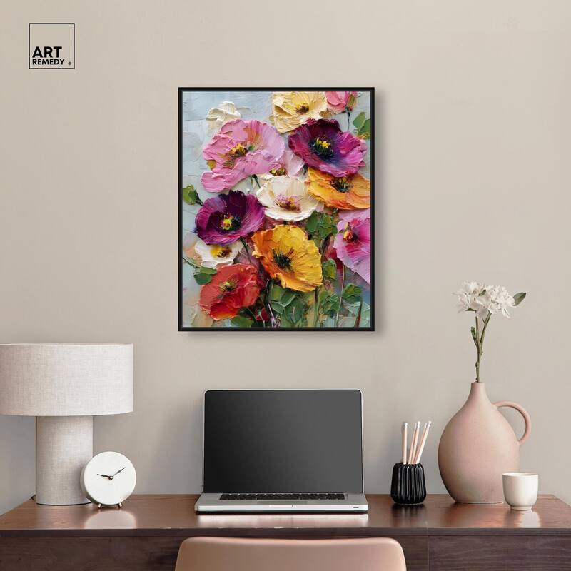 Floral Texture II Canvas by Art Remedy