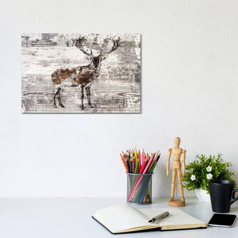iCanvas "Rustic Deer II" by Irena Orlov Canvas Print - 8x12x0.75