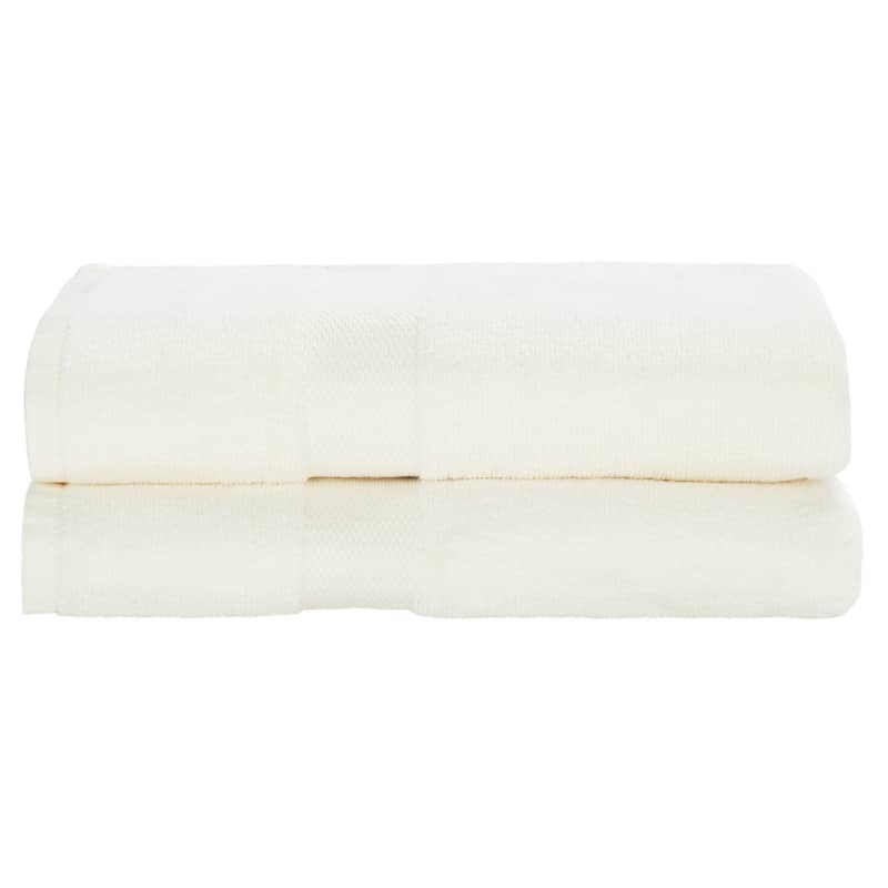 SAFAVIEH Plush Bath Towel (Set of 2) - 27" W x 54" H
