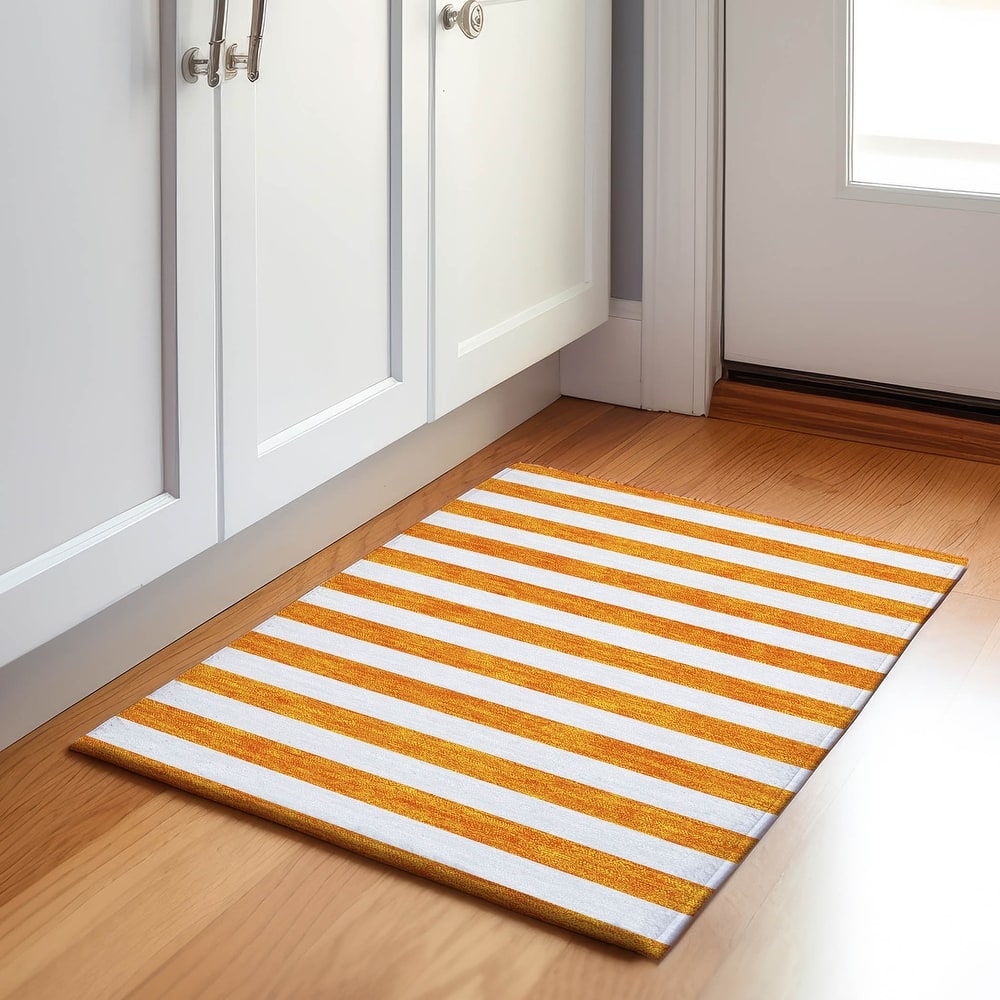 Premium Washable Super Soft Cabana Stripe Mayfield Rug