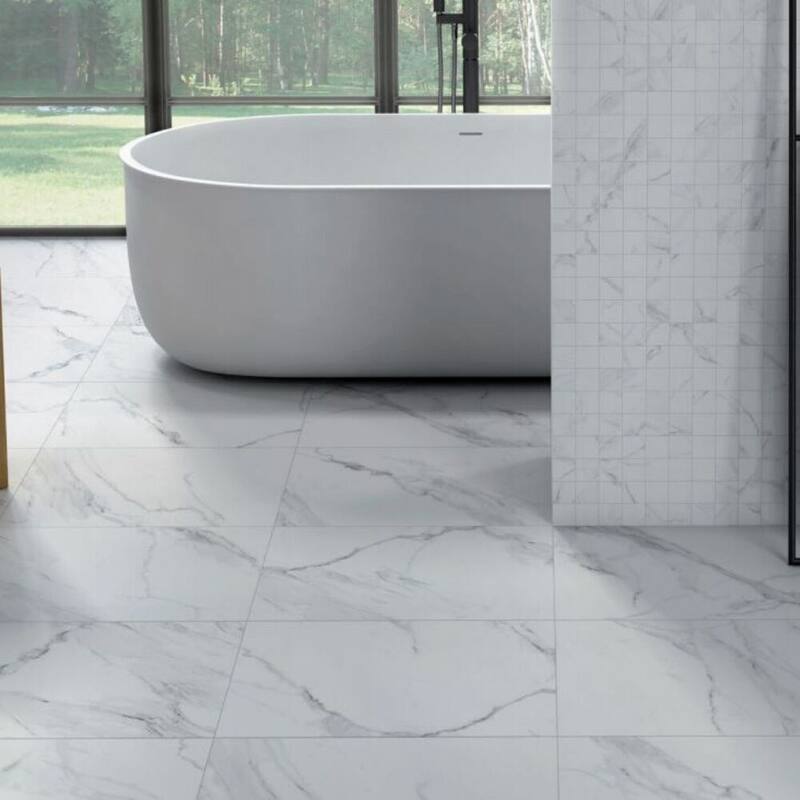 The Tile Life Cheyenne 12x24 White Porcelain Floor & Wall Tile
