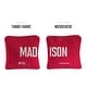 preview thumbnail 2 of 2, Madison Red Dual Sided Cornhole Bags