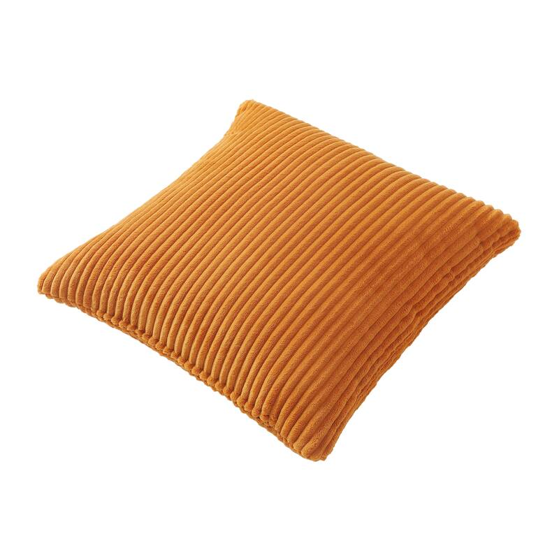 Set of 2 Modern Decorative Soft Corduroy Throw Pillows