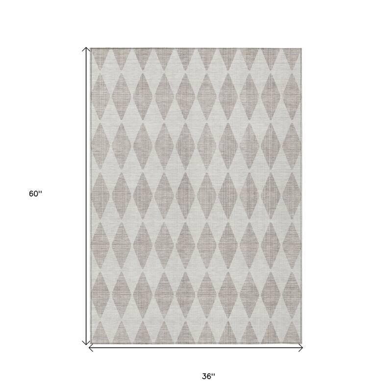 HomeRoots Geometric Transitional Rectangle Outdoor Rug