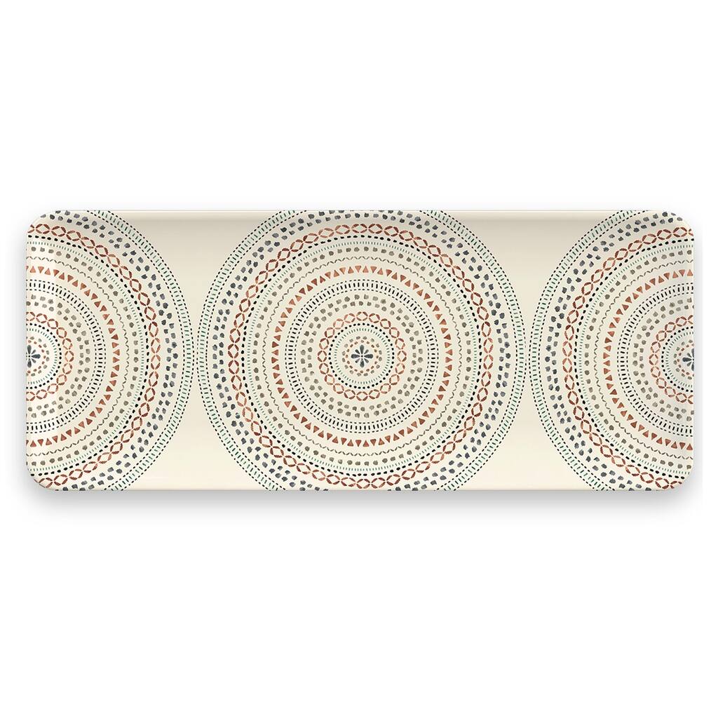 Abode Homewares by TarHong Desert Mandala Tray, 17.8" x 7.5"
