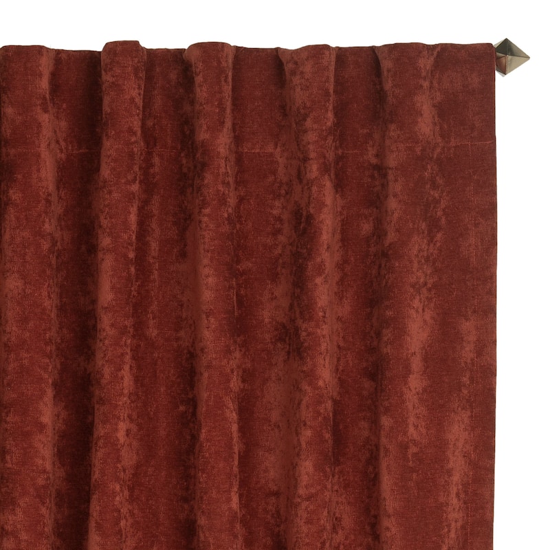 Padma Velvet 50x84 Back-Tab Curtain Panel (Single Panel)