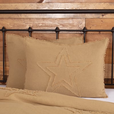 Burlap Star Sham