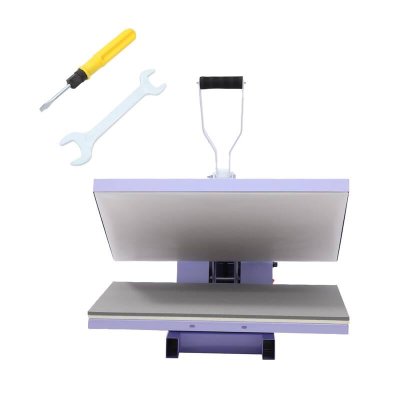16 x 24 inches Heat Press Machine, Large Operating Panel T-Shirts Heat Press, Fast Heating, Digital Sublimation Printer - Purple