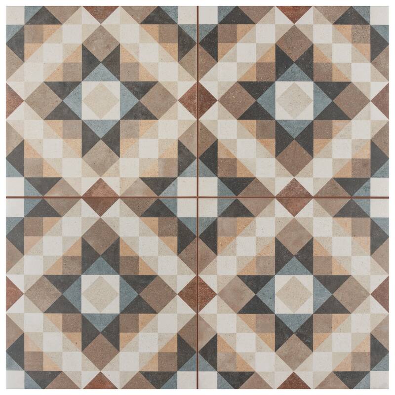 Merola Tile Kings Chester Natural 17-5/8" x 17-5/8" Ceramic Floor and Wall Tile