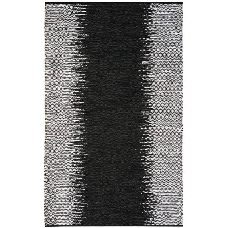 SAFAVIEH Handmade Vintage Boho Leather Caprice Modern Stripe Leather
