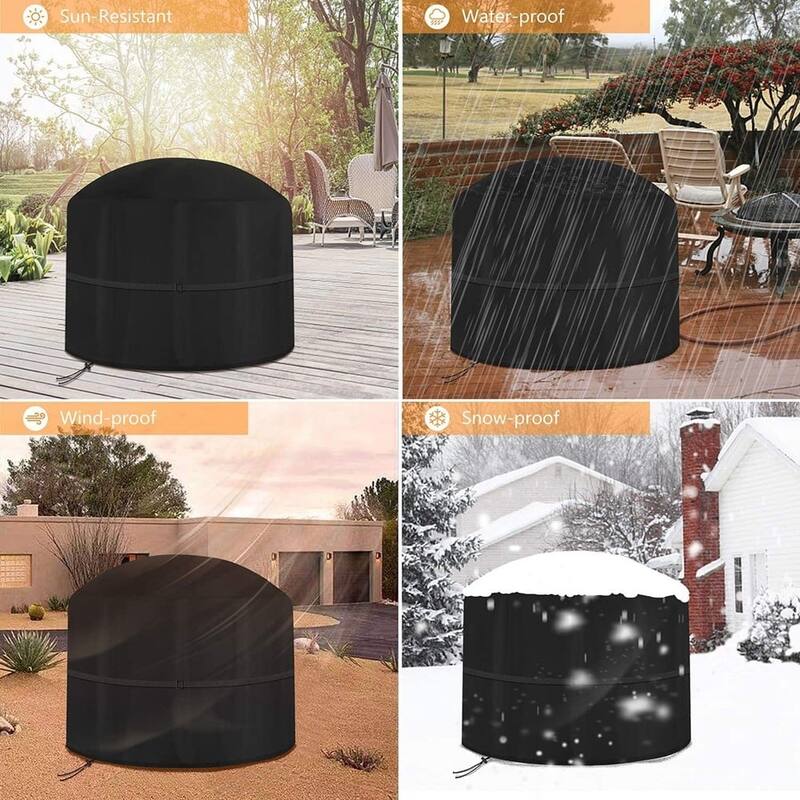 Heavy Duty Fire Pit Cover - 31.5x19 inches