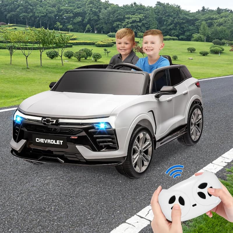 24V Kids Ride on Car 2 Seater, Licensed Chevrolet Blazer Battery Powered Electric Vehicles Car