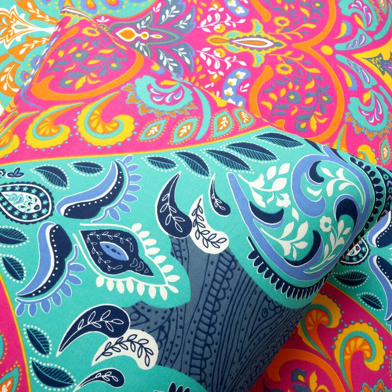 Lush Decor Boho Chic Reversible Cotton Duvet Cover 3Pc Set