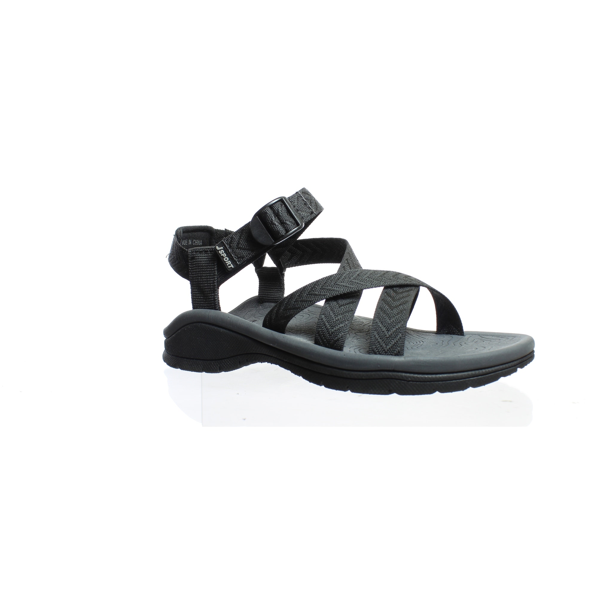black sport sandals