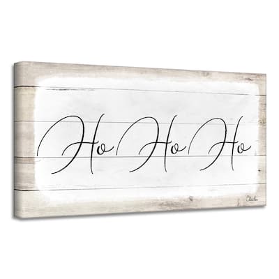 Ready2HangArt 'Ho-Ho-Ho' Holiday Canvas Wall Art by Olivia Rose