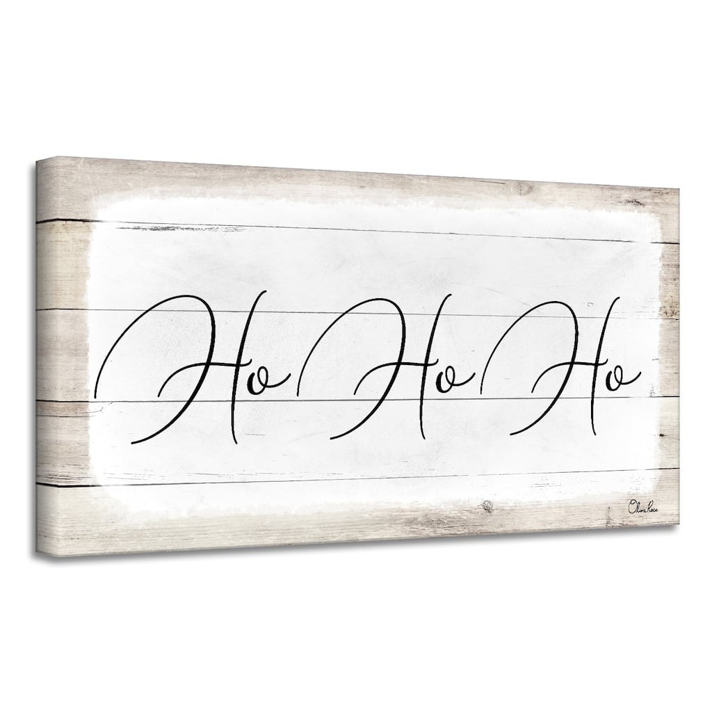 Ready2HangArt 'Ho-Ho-Ho' Holiday Canvas Wall Art by Olivia Rose