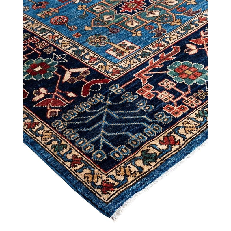 Serapi One-of-a-Kind Hand-Knotted Area Rug - Light Blue, 8' 0" x 9' 9" - 8' 0" x 9' 9"