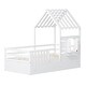 preview thumbnail 31 of 38, Twin Size House Bed Wood Kids Bed Frame with 2 Storage Drawers, Window and Guardrails for Bedroom, Easy Assembly