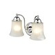 preview thumbnail 2 of 6, Millennium Lighting 2 Light Vanity Fixture in Multiple Finishes with Faux Alabaster Shades
