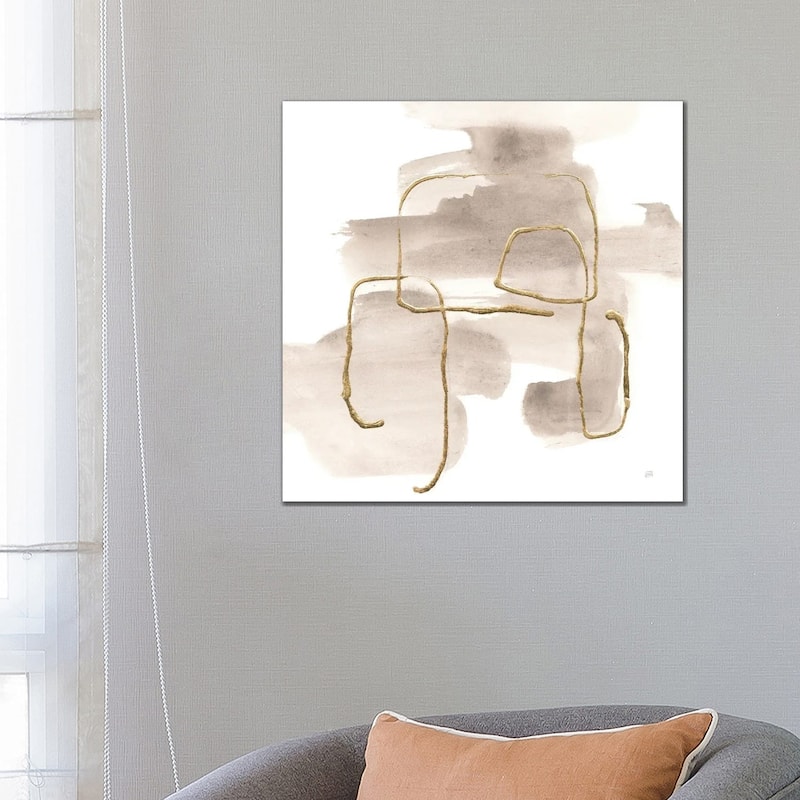 iCanvas "Warm Gray Gold II" by Chris Paschke Canvas Print - 26x26x1.5