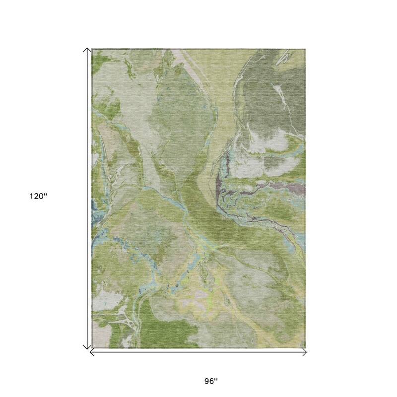 HomeRoots Abstract Transitional Rectangle Outdoor Rug