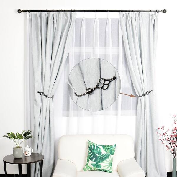 Shop Curtains Tieback Hooks U Style Metal Tie Hold Backs Window